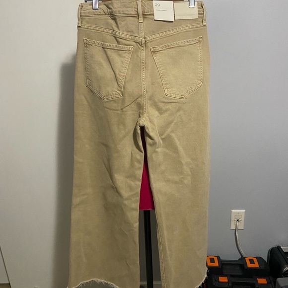 NWT Anthropologie Citizens of Humanity Lyra High Rise Wide Leg Gaucho Jeans 29 - Picture 11 of 11